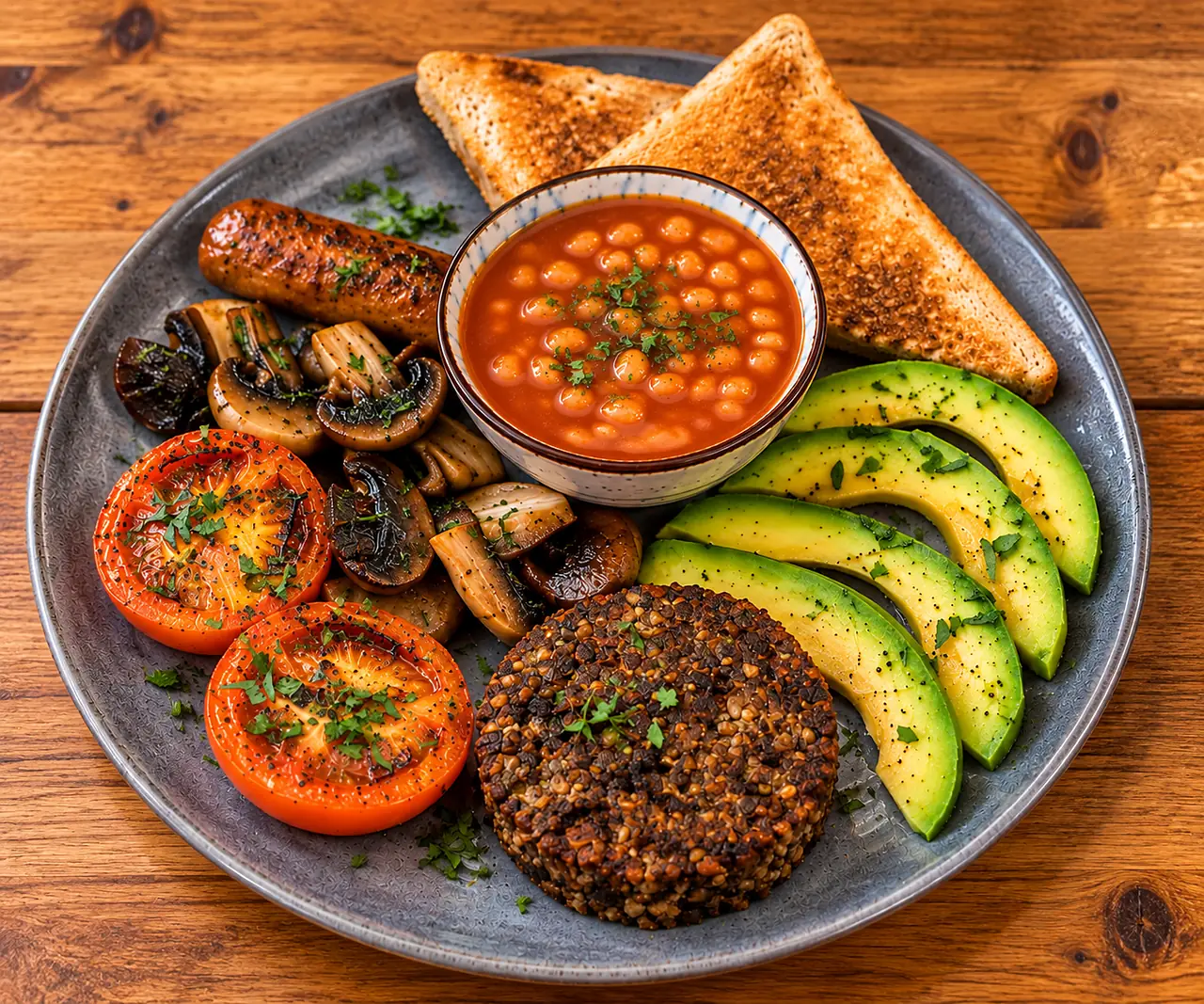 Veggie breakfast plate